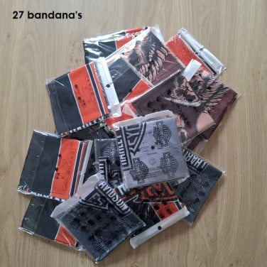 27 Harley Davidson Bandana's in Verpakking  NIEUW