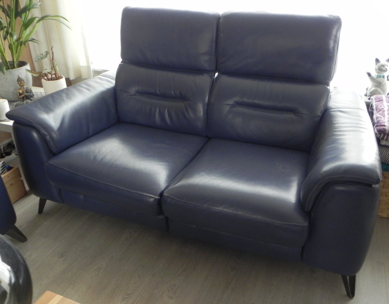 Te koop 2 ½ en 2 zits lederen bankstel
