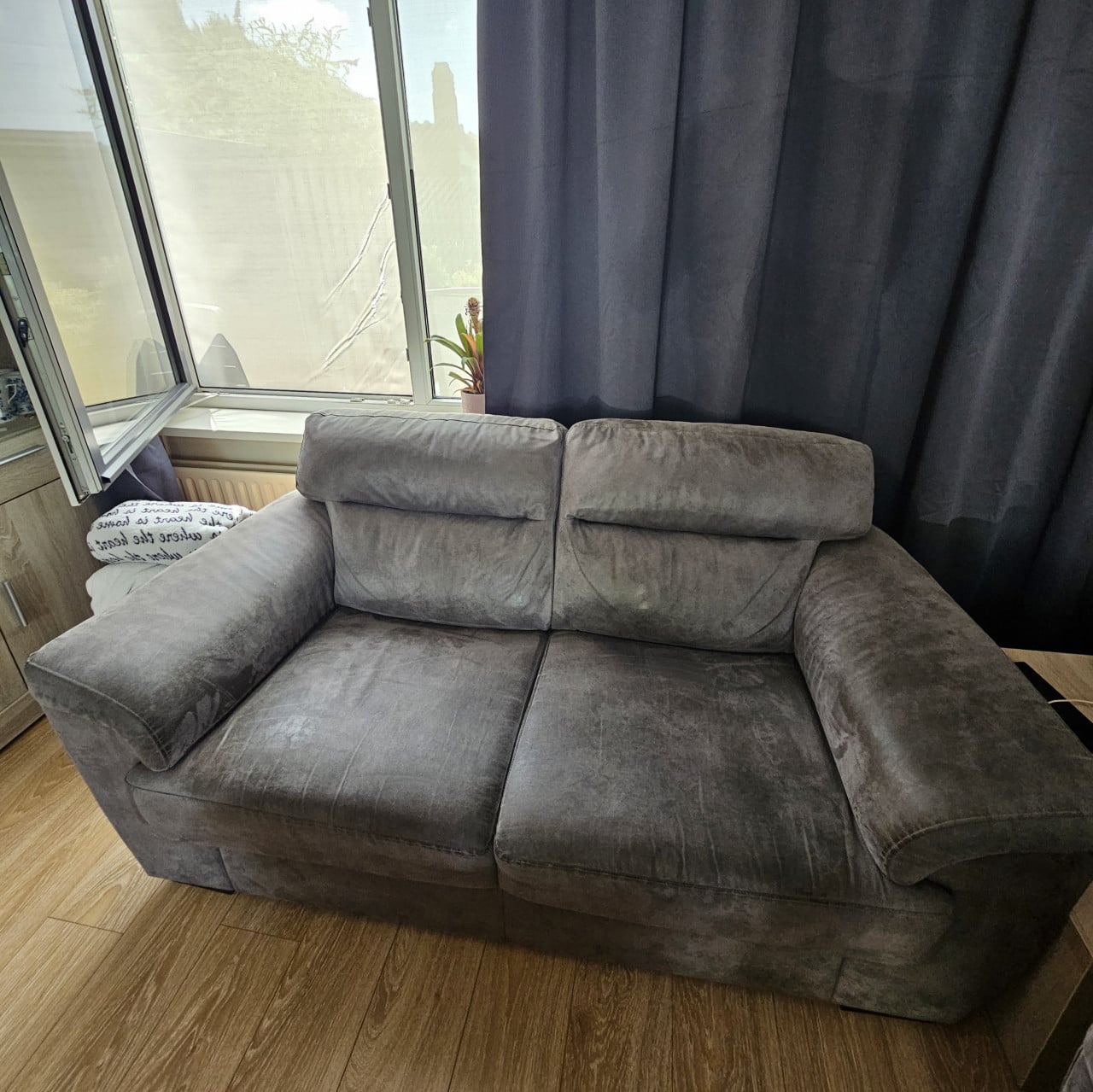 2x 2 zitsbanken antraciet