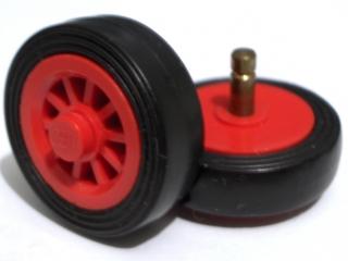 Lego: verschillende soorten wielen  en ophangstenen voor wielen