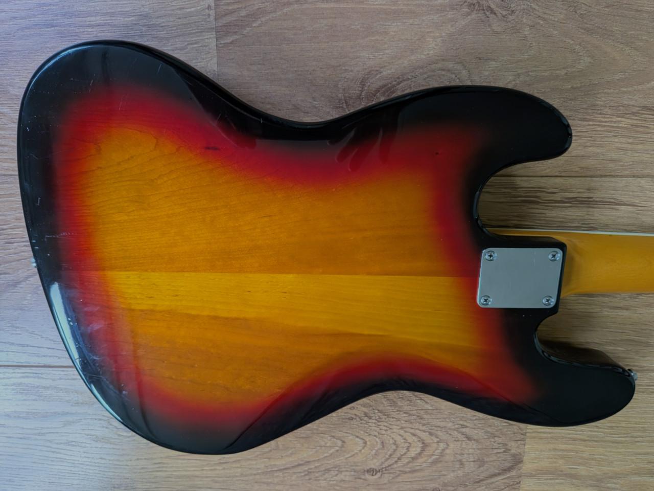 Professionele basgitaar, gebouwd door Zwier gitaarbouw