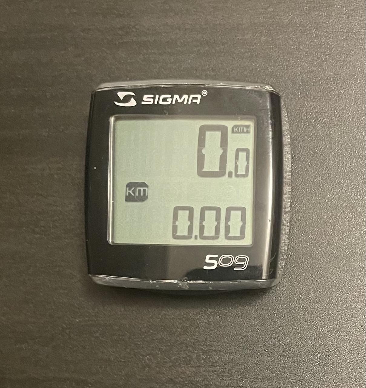 Sigma BC 509 wired fiets computer.