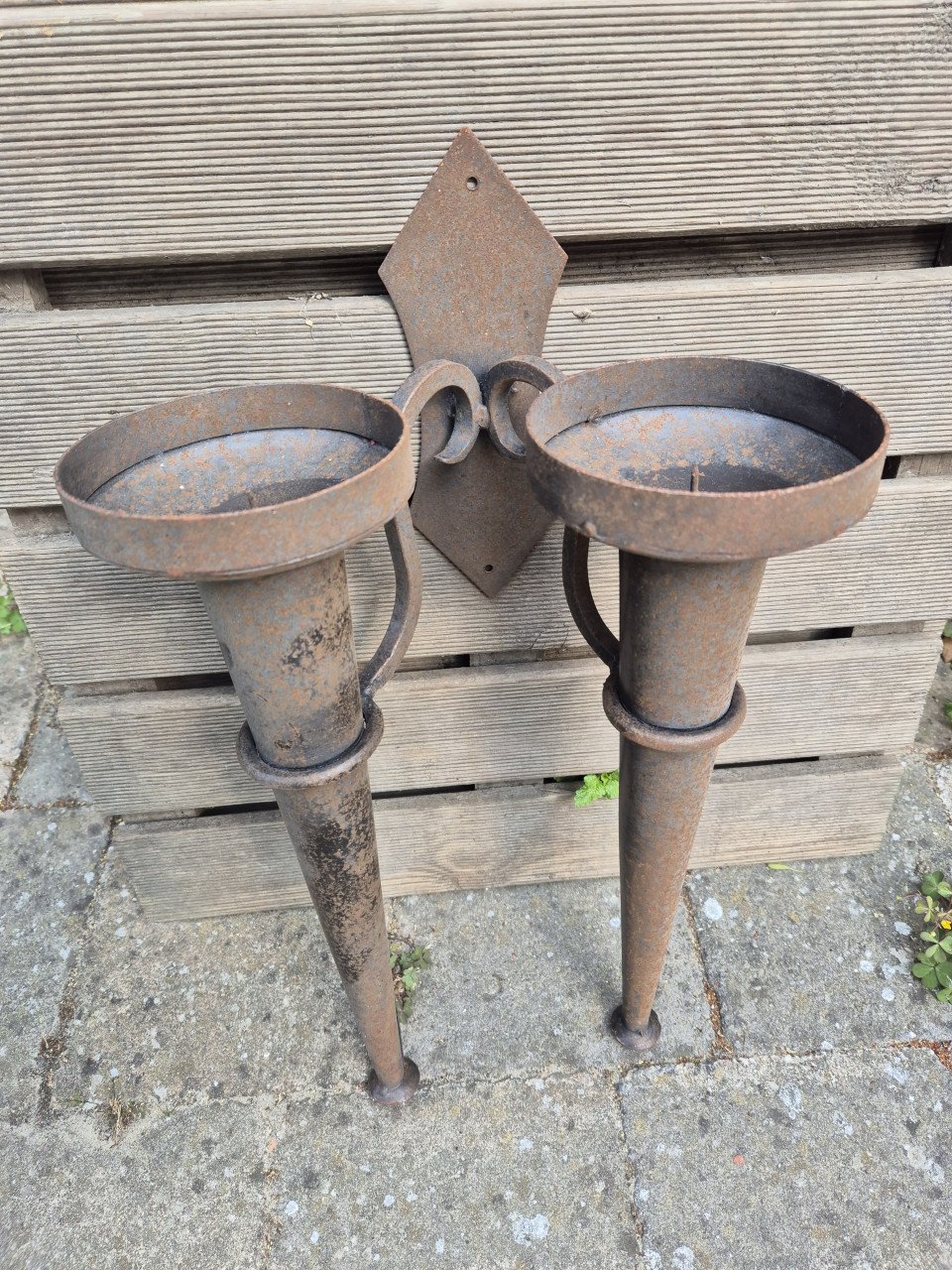 Wand kaars houders