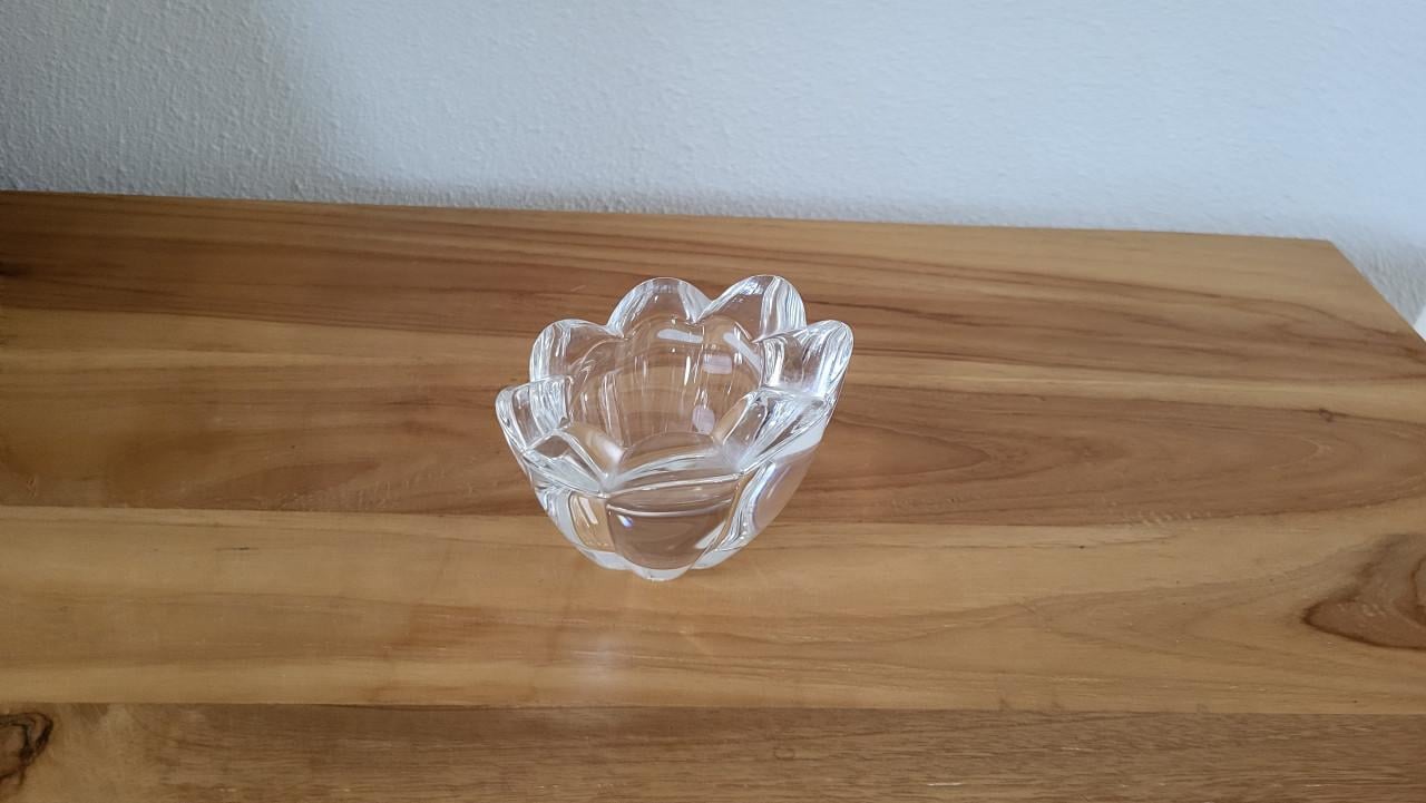 Waxinelichthouder sfeerlicht kristal bloem vorm