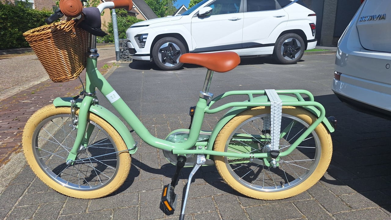 Puky Steel, retro groen 18 inch
