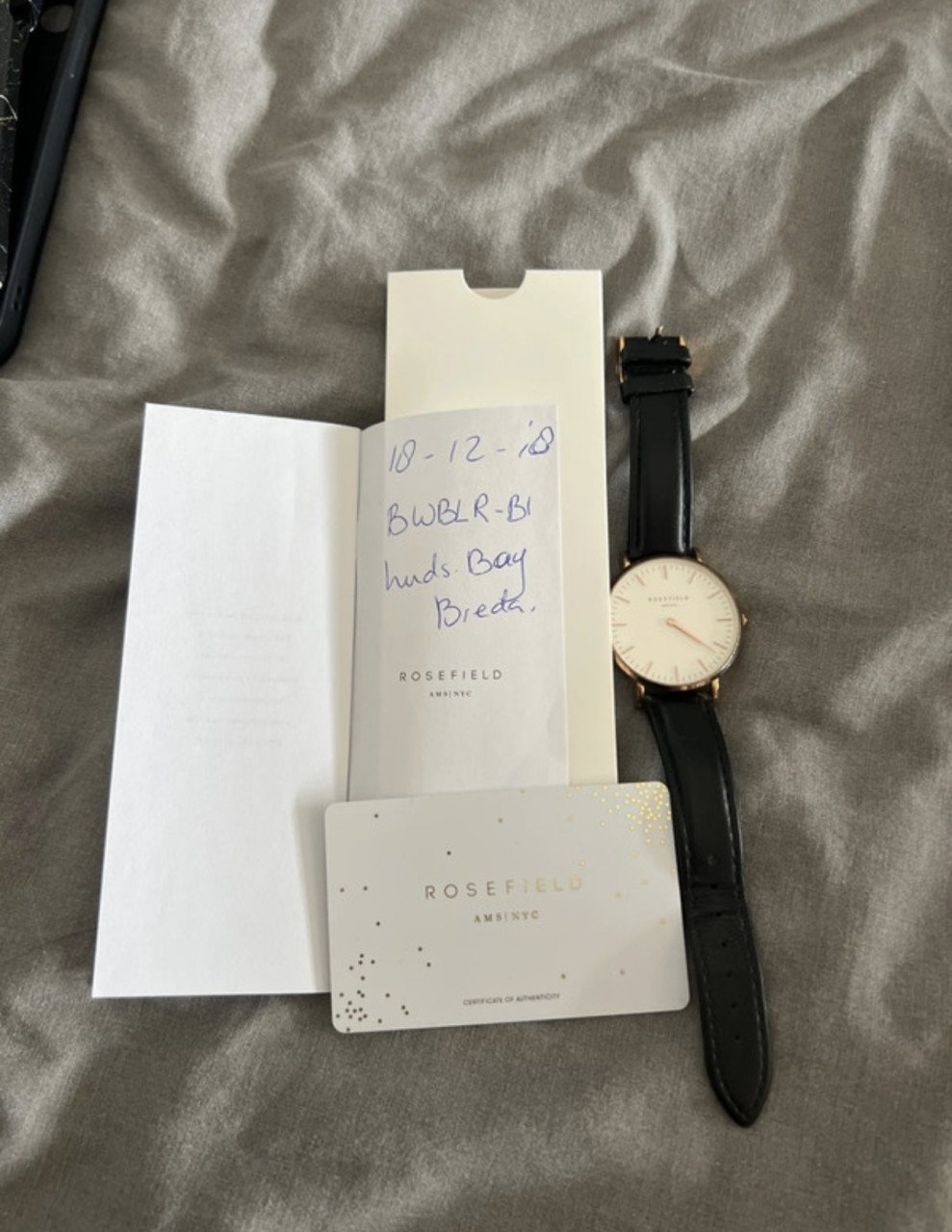 Horloge Rosefield (nieuwe batterij nodig)