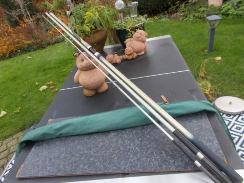 Prachtige carbon strandhengel uit het hogere segment