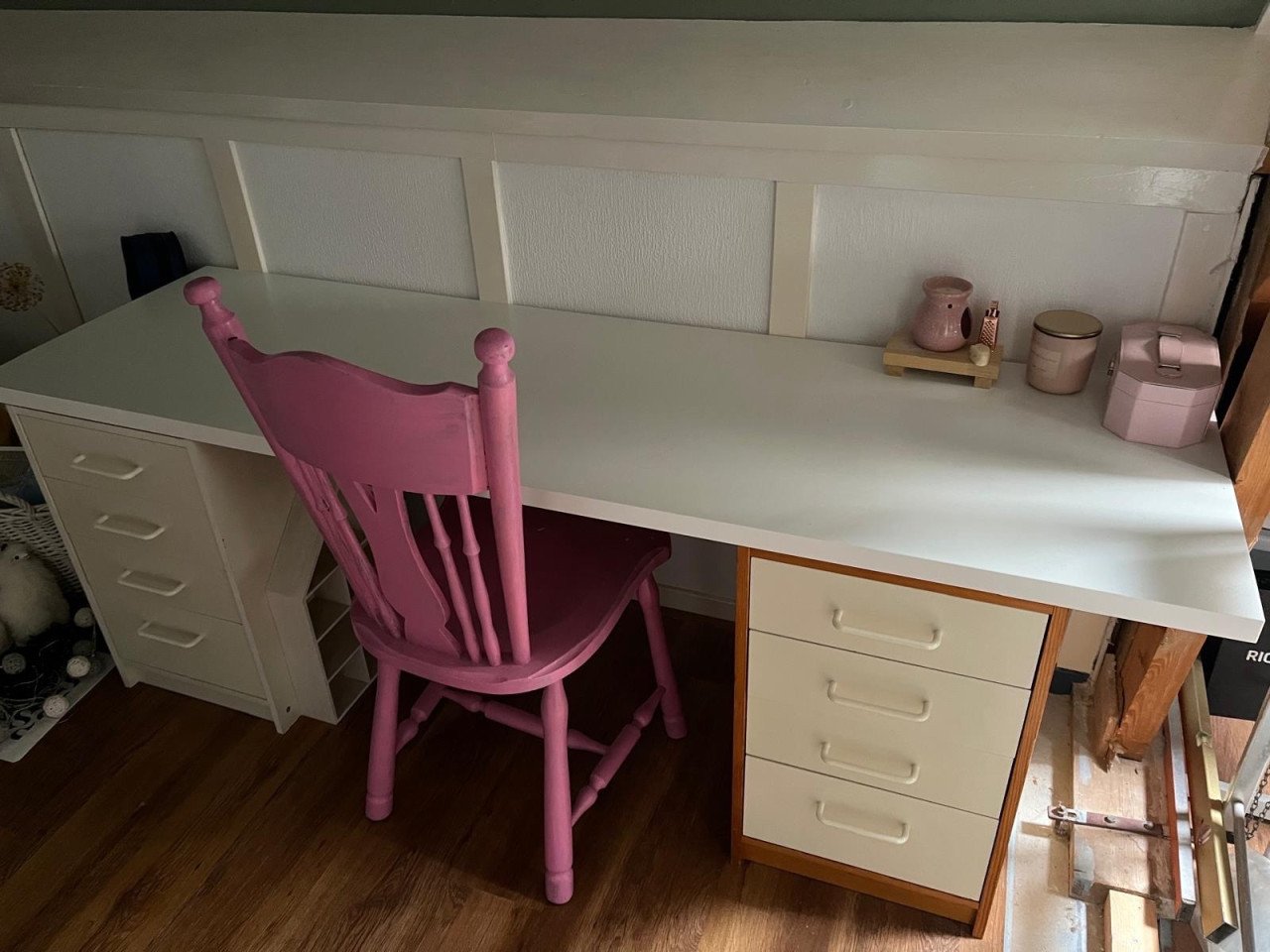Bureau, blad met 2 kastjes