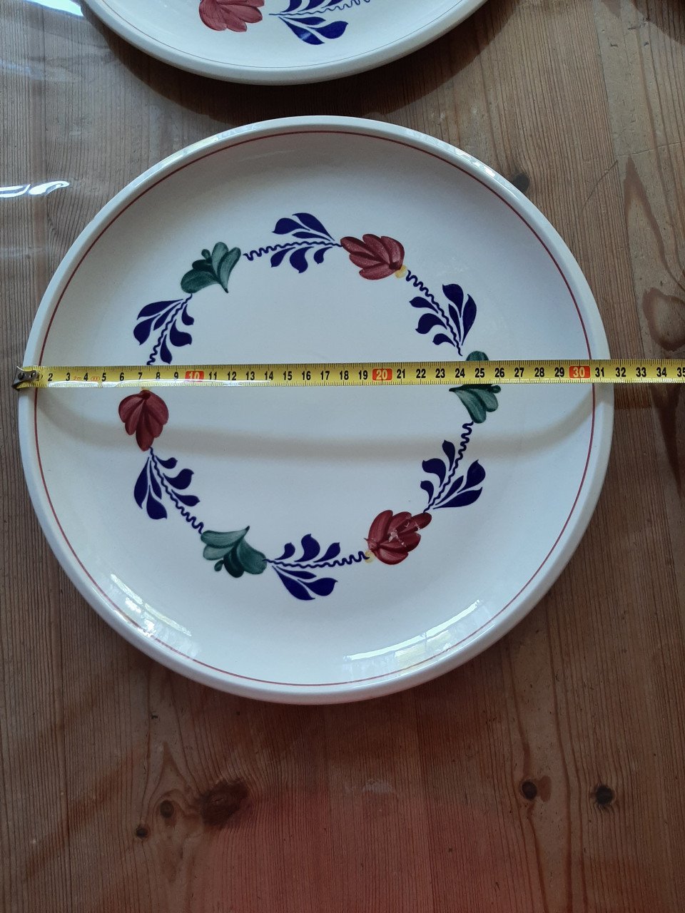 BOERENBONT BOCH - 4 GEBAK / PIZZA / PANNENKOEK BORDEN - DIA 31 CM