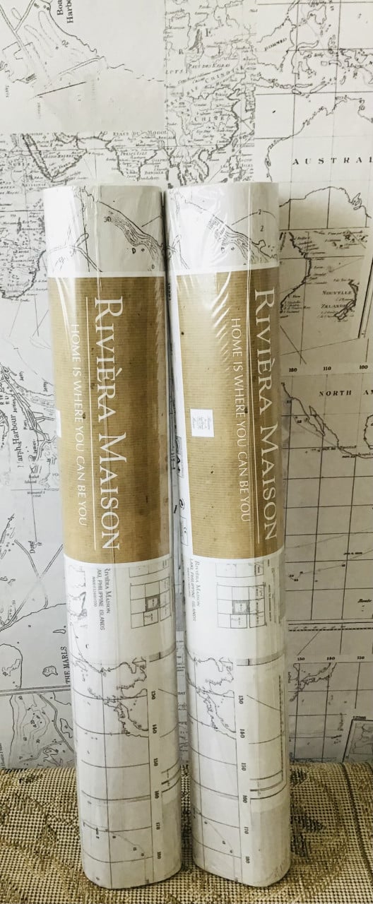 LANDKAARTEN BEHANG | Rivièra Maison 18391 Oceans