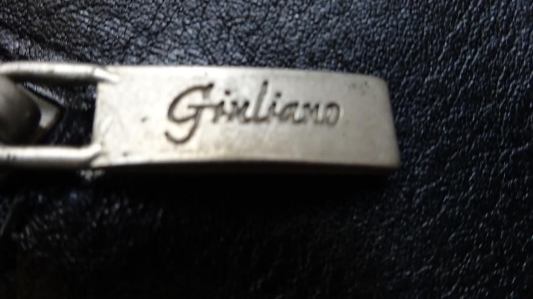 Leren tas zwart merk giuliano