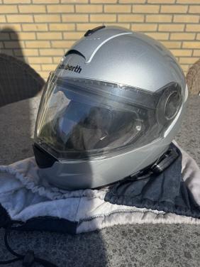 Dames motorhelm maat 56/57 Shubert: zilvergrijs