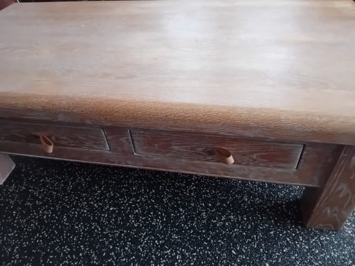 Wollen vloerkleed in combinatie met...