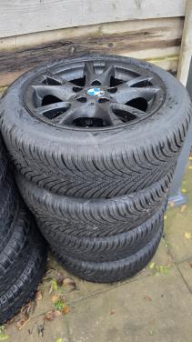 Wielen met nieuwe banden + winterset BMW E46, E39, E30, z3, Z4, E90