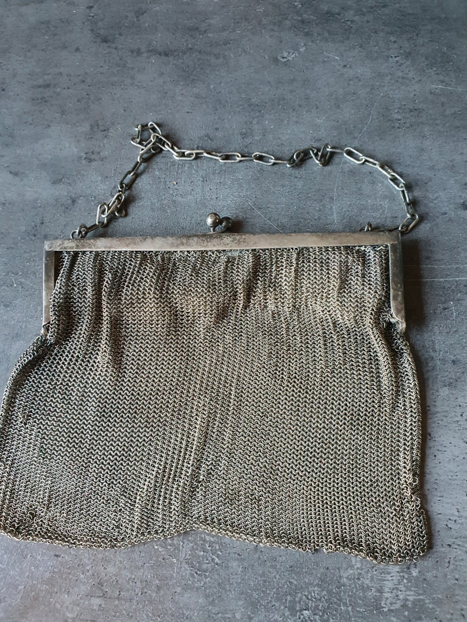 Prachtige antieke zware Maliën tas, jaren 20, mooie staat....