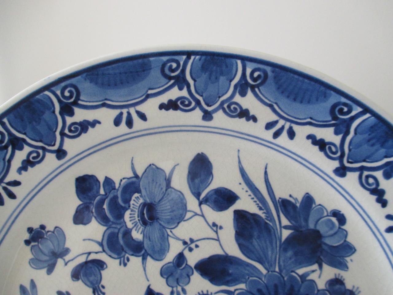 Mooi Delftsblauw Bord   ( De Porceleyne Fles )
