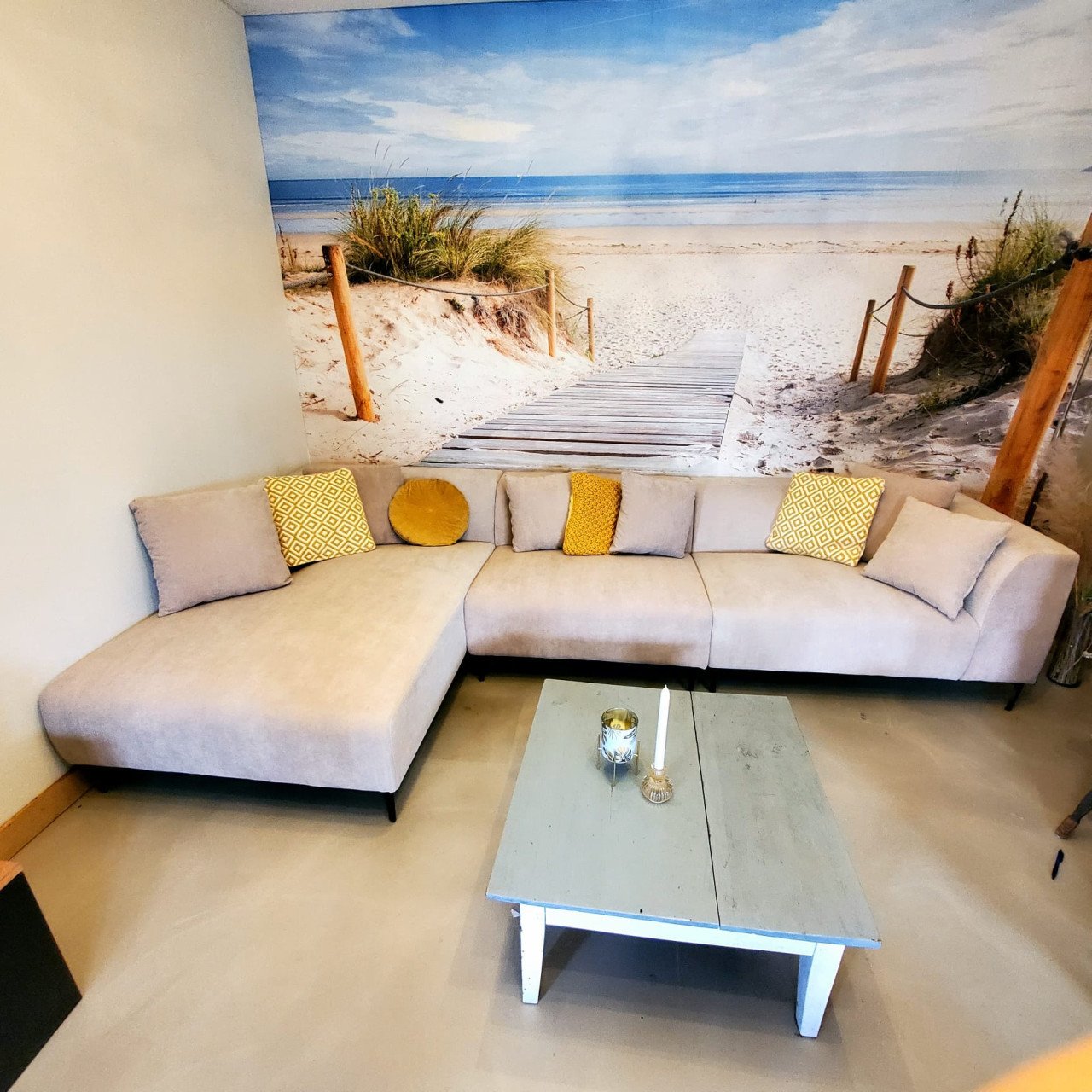 Nieuwe bank (B x H x D): 344 x 74 x 100 -178 cm