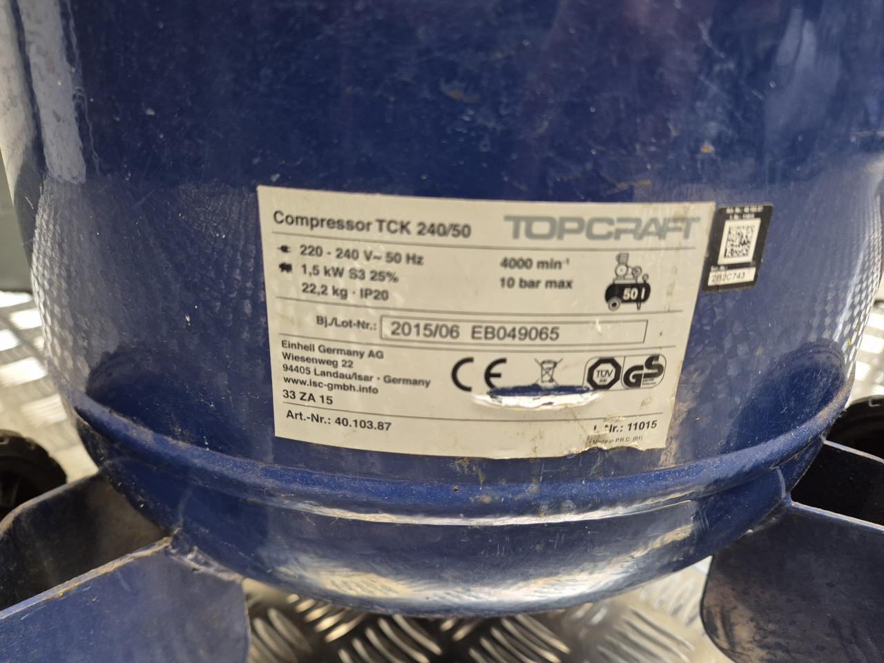 Luchtcompressor 50L, 10 bar, 220V