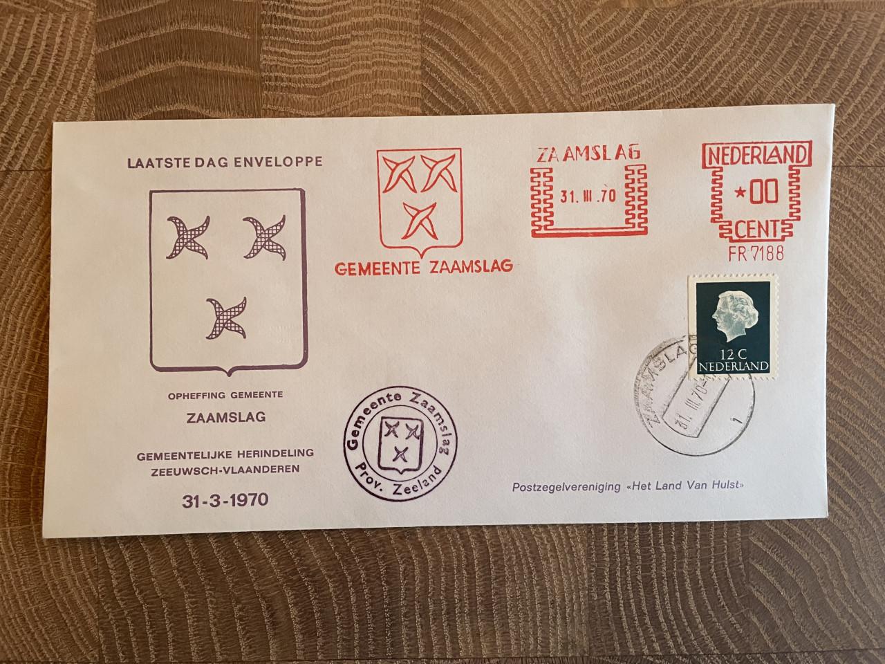 Set laatste dag enveloppen Zeeuws-Vlaanderen