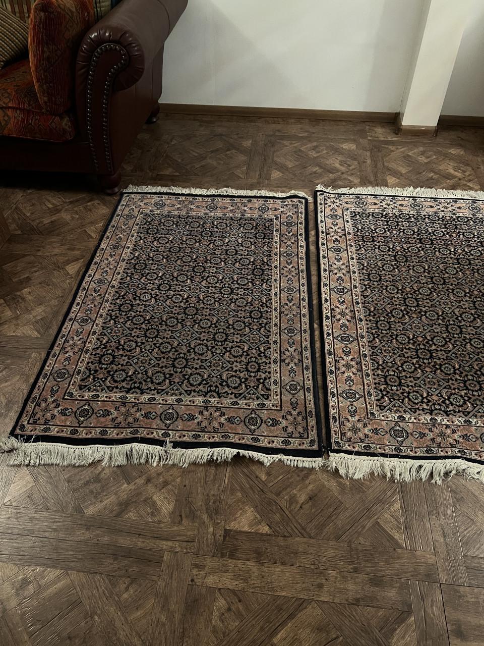 2x Perzisch tapijt handgeknoopt oosters vloerkleed wol vintage klassiek