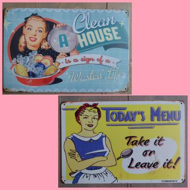 2 tekstborden NIEUW kado tip