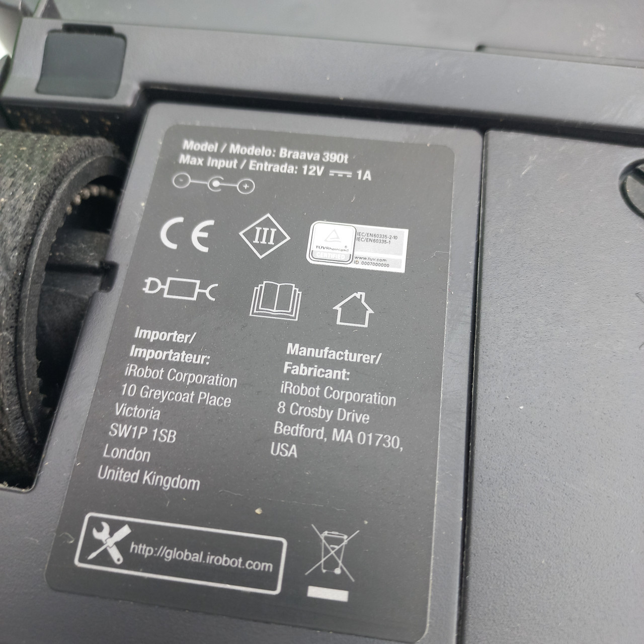 Braava 390t iRobot 1x gebruikt