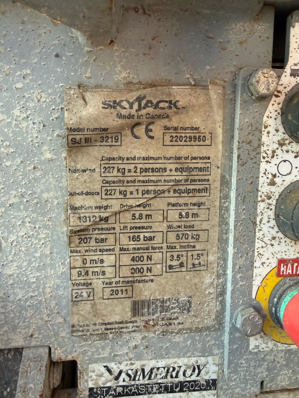 Skyjack SJ III-3219 hoogwerker