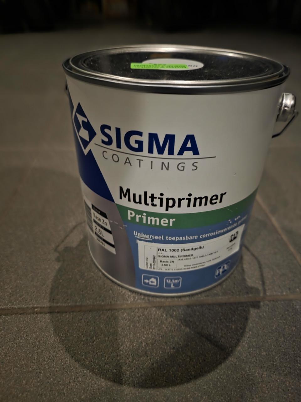 Sigma primer & verf (kleur zand) GERESERVEERD