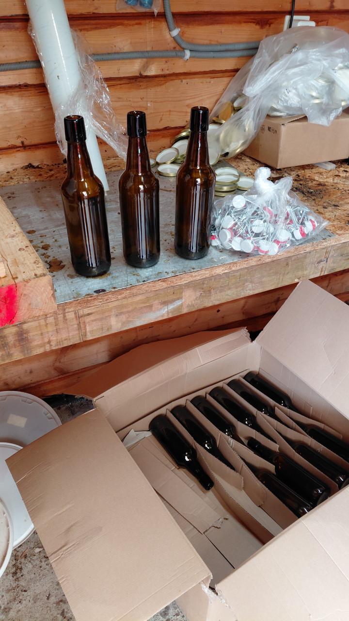 Bierflessen met kurk