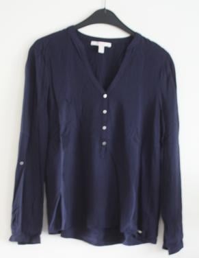 Donkerblauwe blouse maat 36