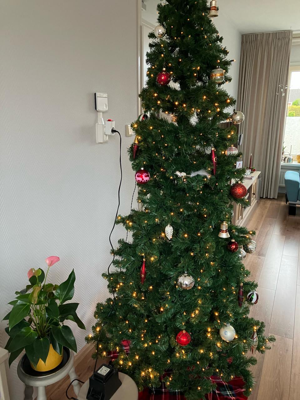 Kunst kerstboom 215cm met 400 lichtjes