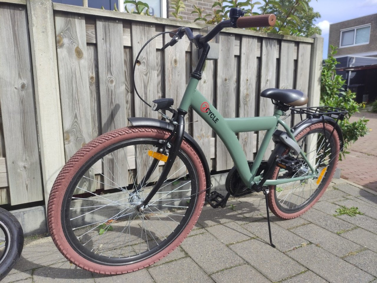 Stoere kinderfiets 24 inch. groen