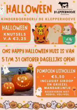 Happy Halloween bij Kinderboerderij de Klepperhoeve