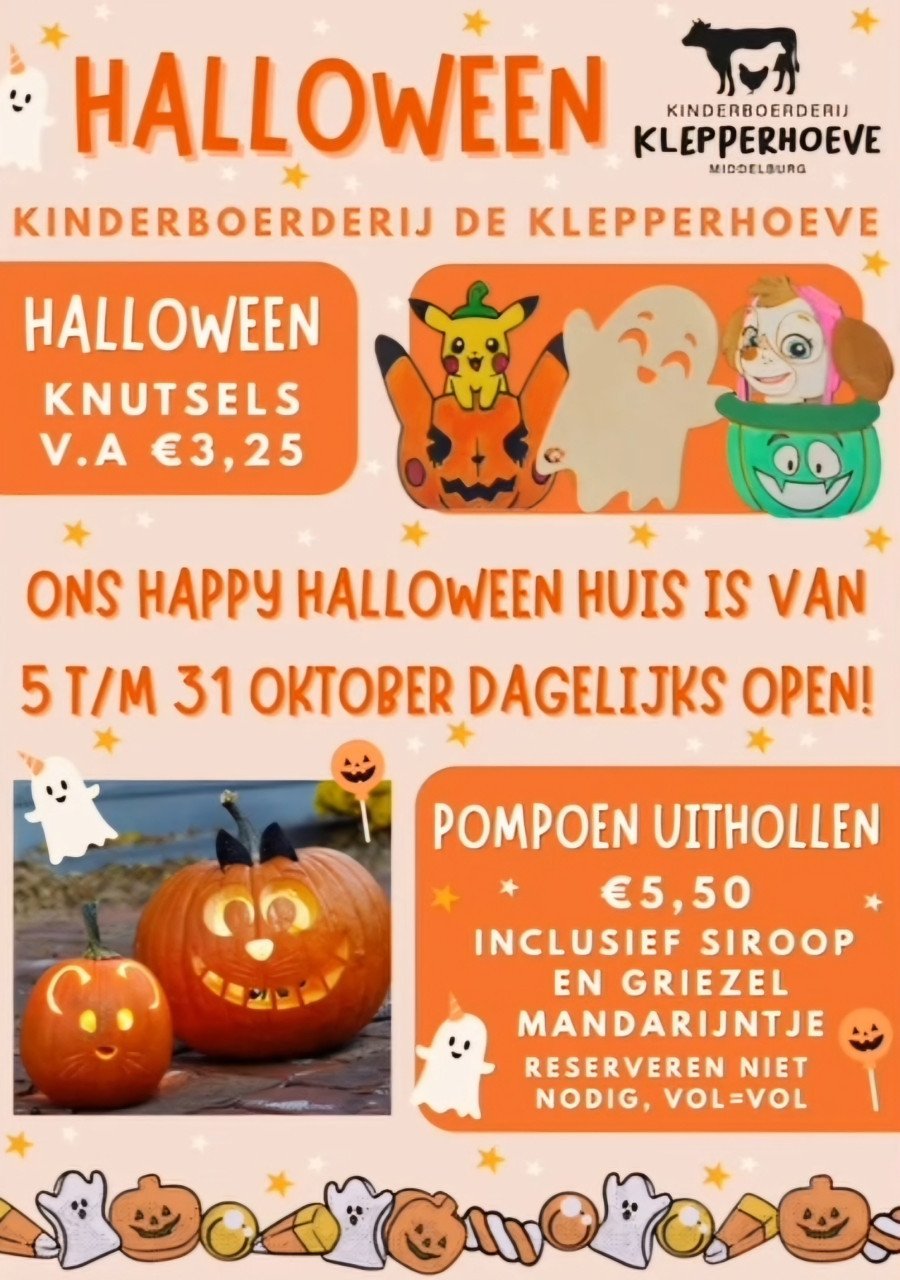 Happy Halloween bij Kinderboerderij de Klepperhoeve