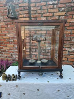 Antieke F. Sartorius Göttingen geavanceerde balkbalans