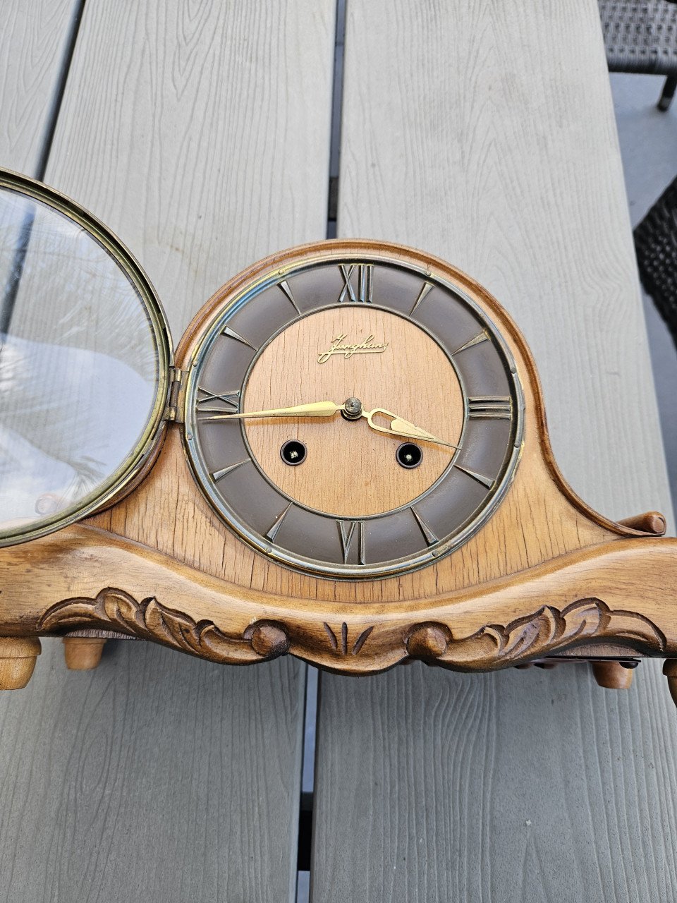 Prachtige kleine Junghans pendule, klein model, werkende staat...