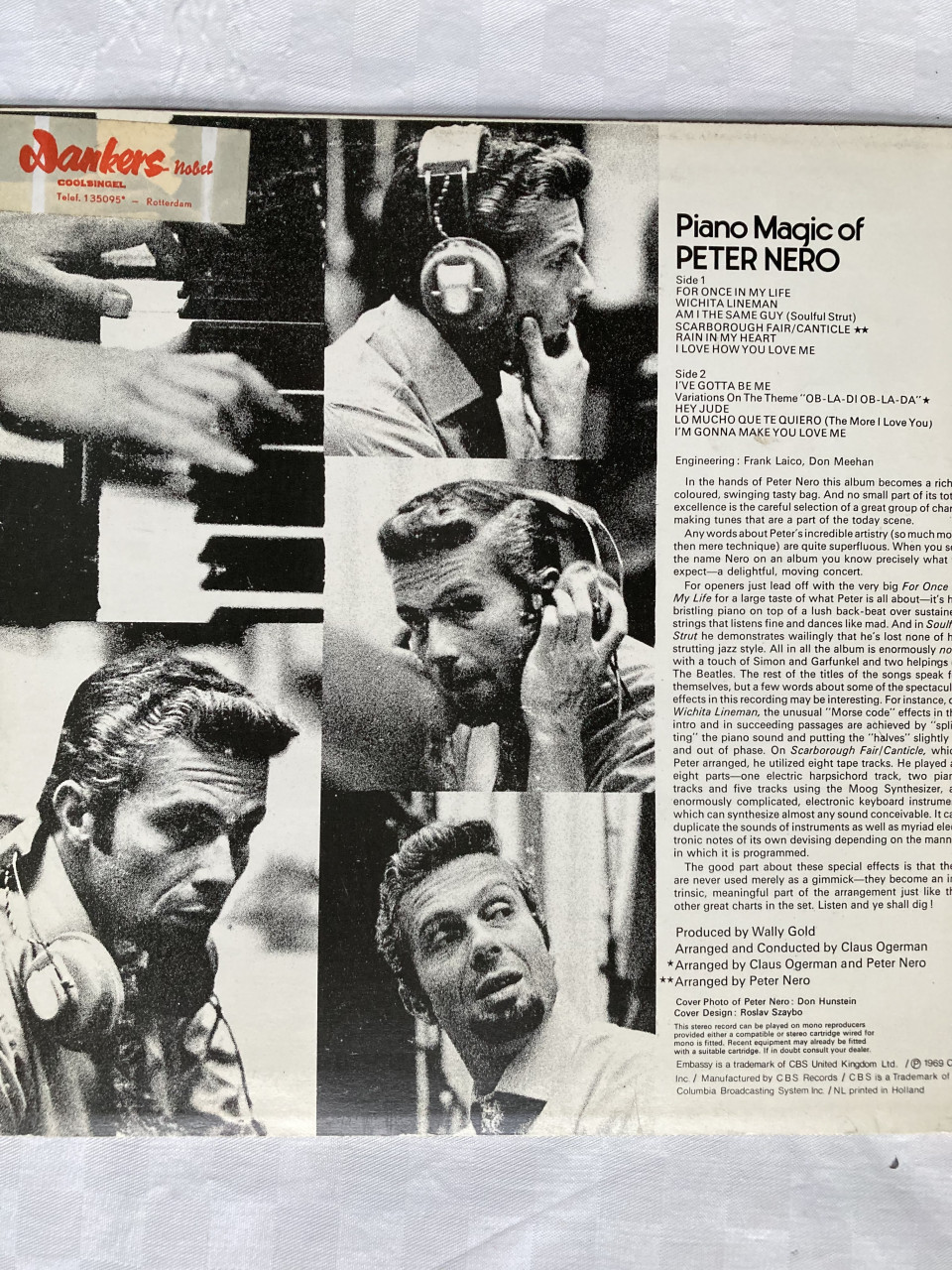 Peter Nero Piano Magic EMB 31008 Embassy 1969