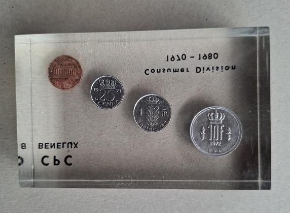 Herdenkingsblok CPC Benelux Met Munten