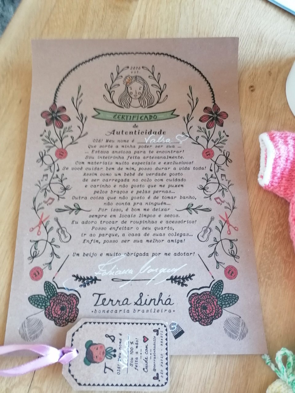 Mooie sort waldorf pop met certificaat