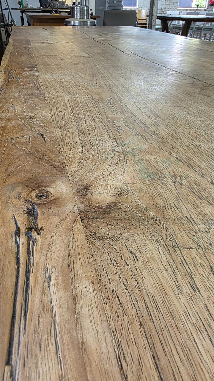 300 cm lange oude boerentafel/ kloostertafel