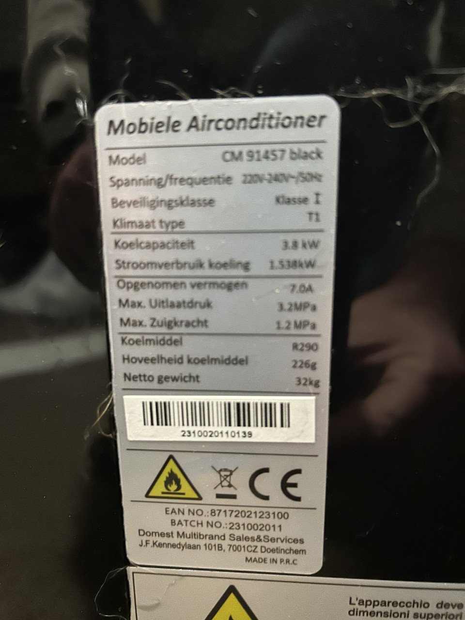 Te koop mobile airconditioning, 14000 btu.