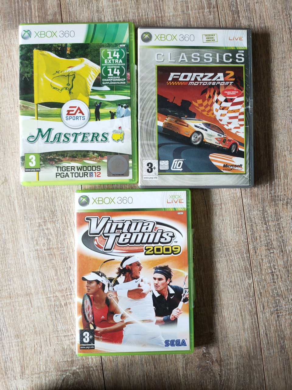 Xbox games, verschillende sporten