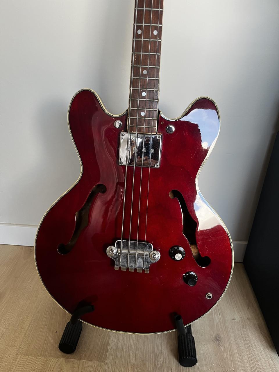 Vintage Maya Hollowbody basgitaar '70s