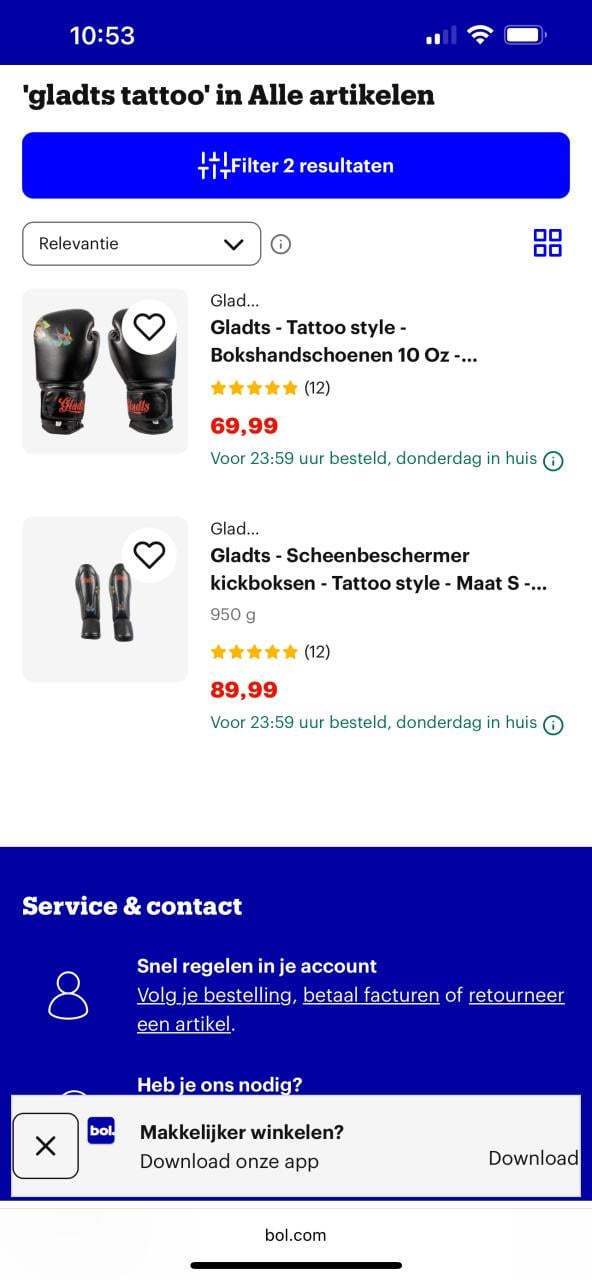 Bokshandschoenen en scheenbeschermers