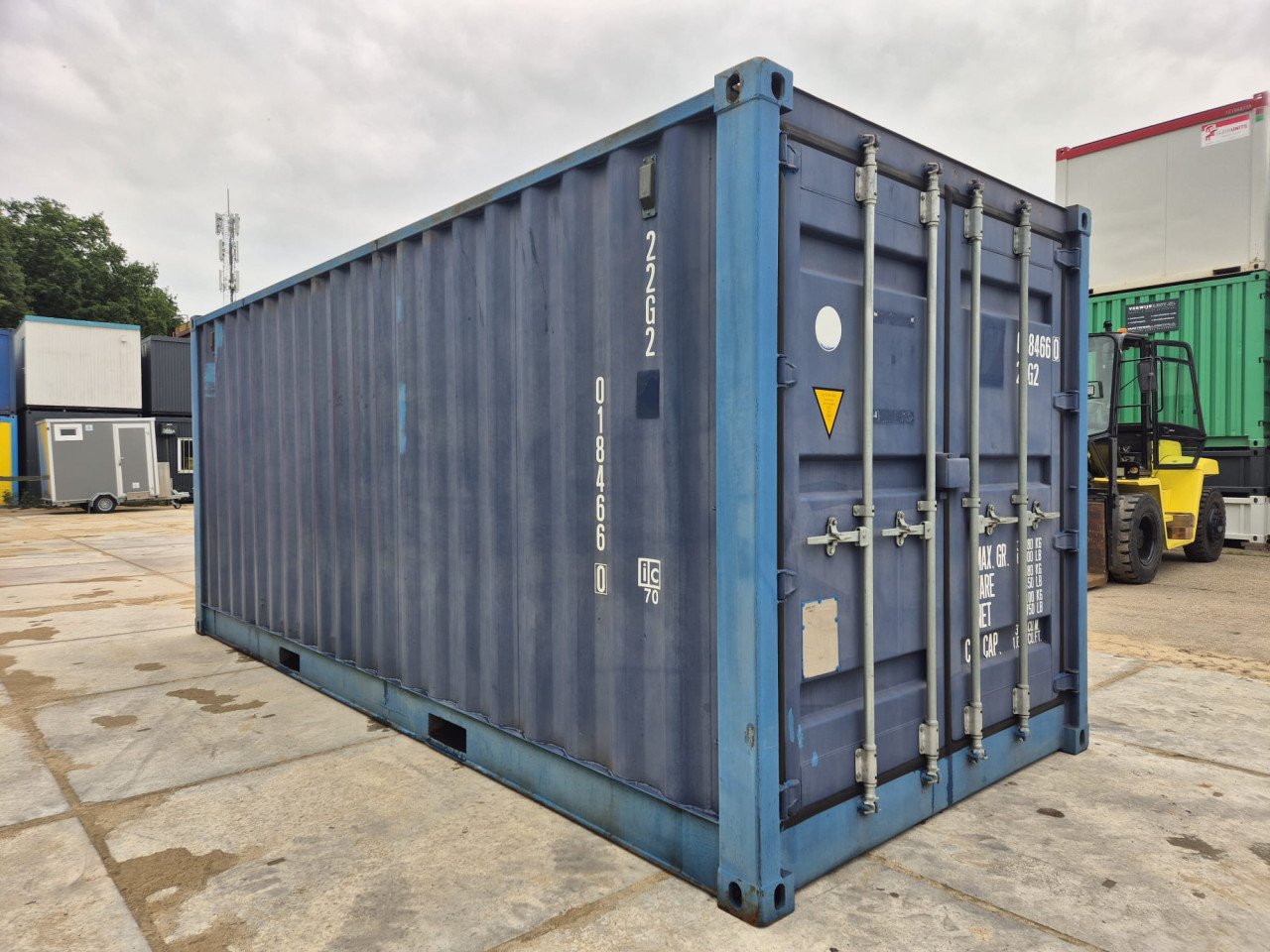20ft openside opslag / chemiecontainer met opvangbak