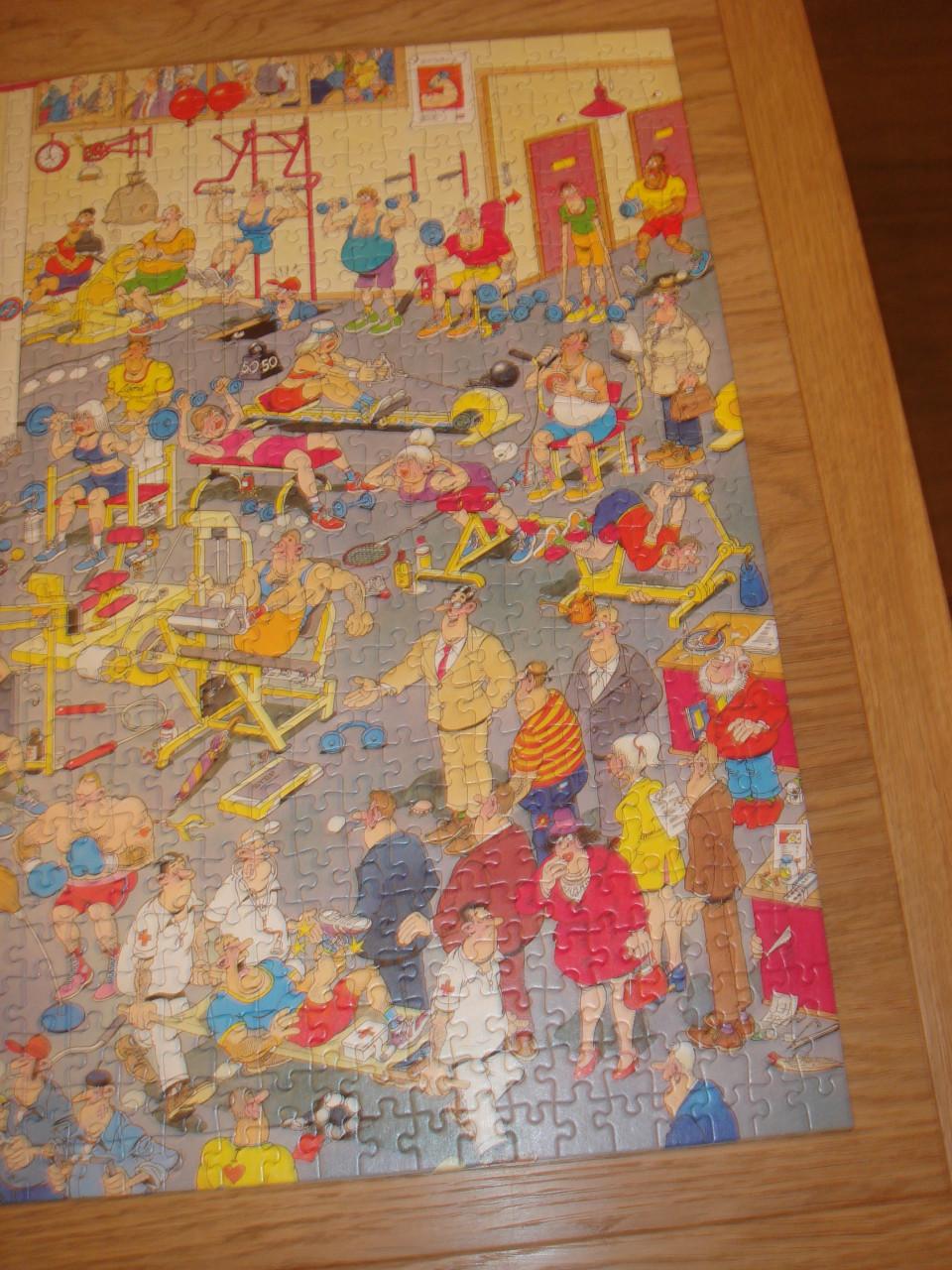 Te koop Complete Jan van Haasteren puzzel At the Gym 1000 stukjes
