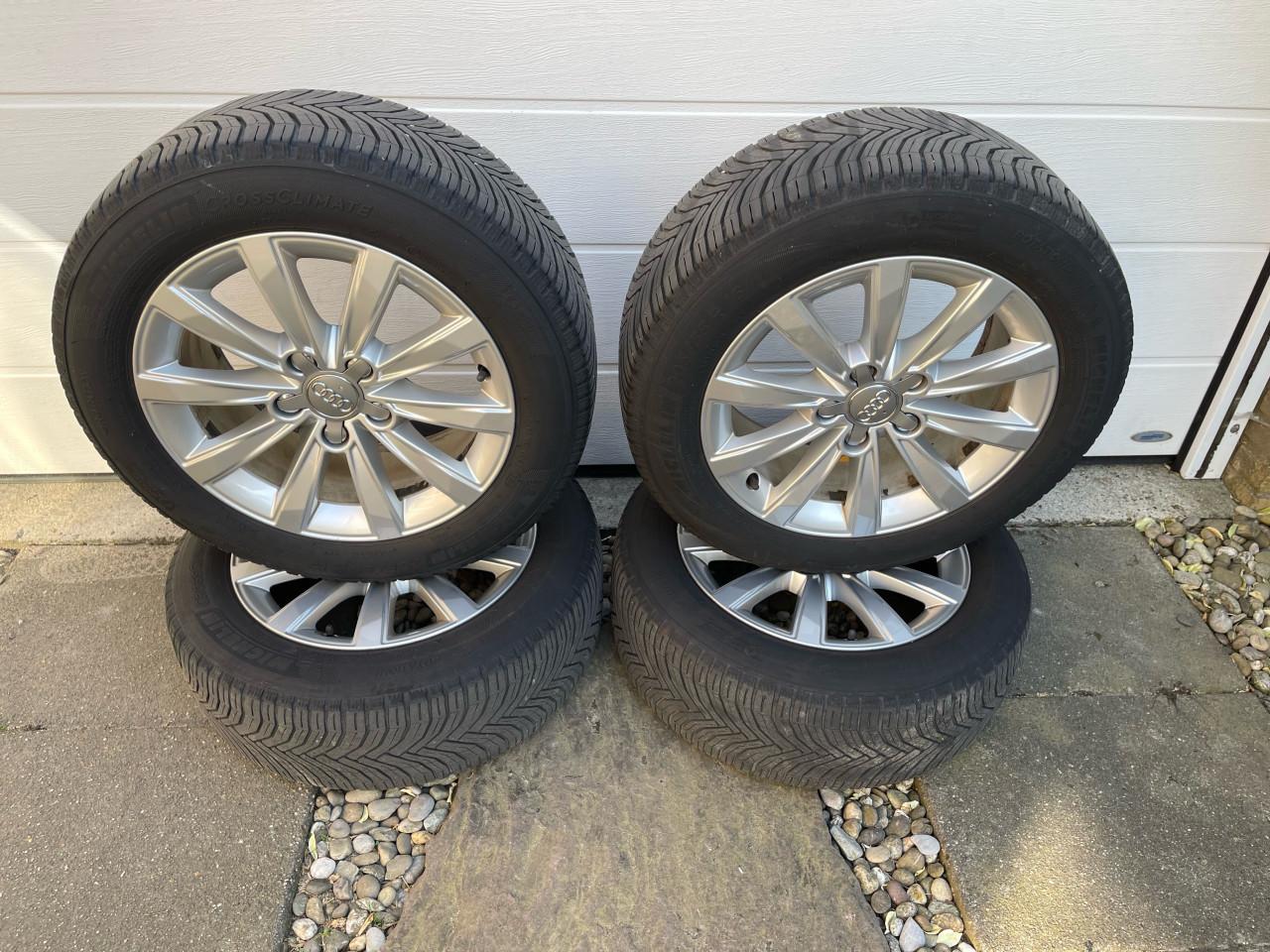 Audi A3 Velgenset originele 16 inch + Michelin CrossClimate (All-Season)