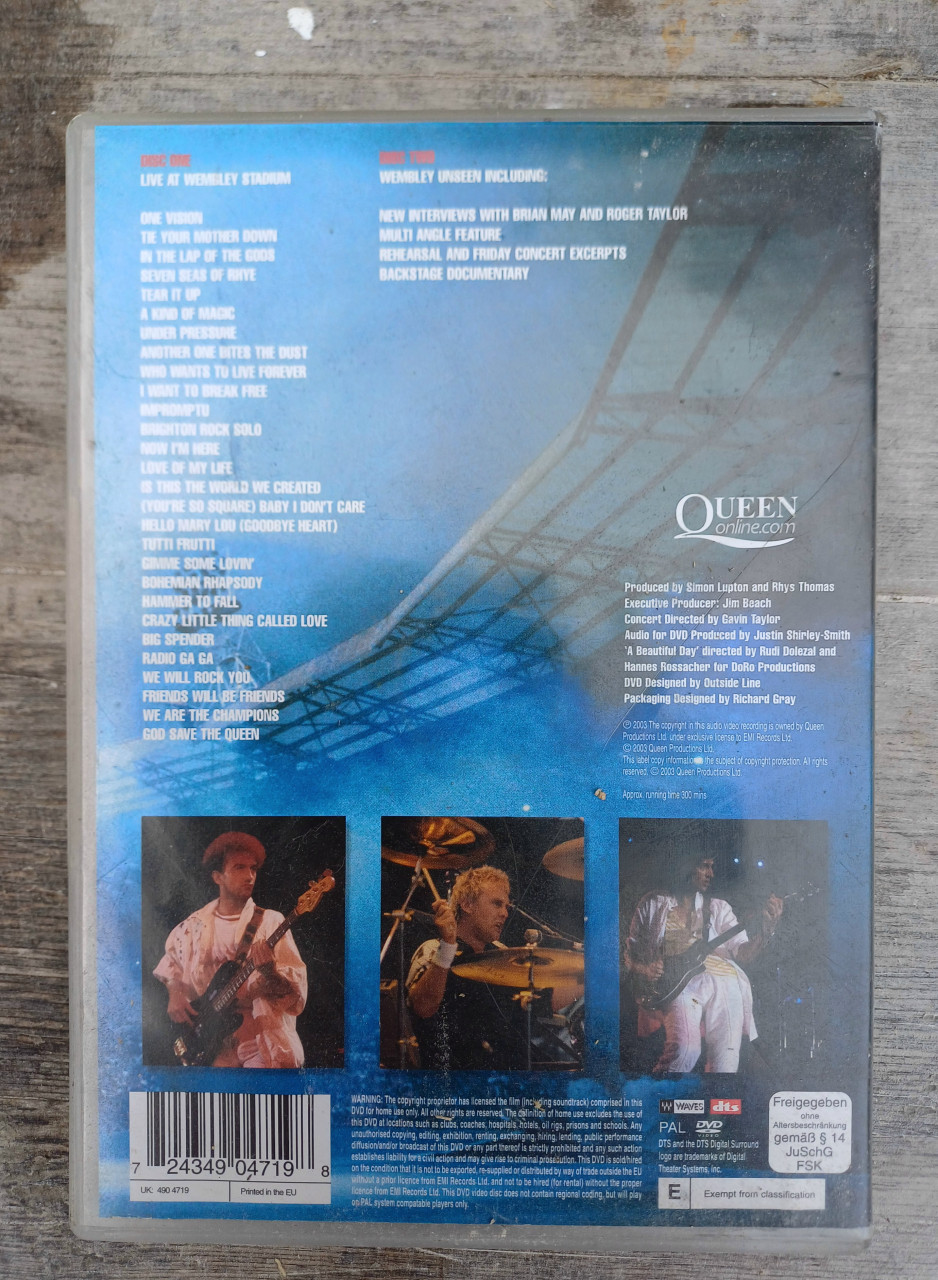 Dvd queen live in wembley