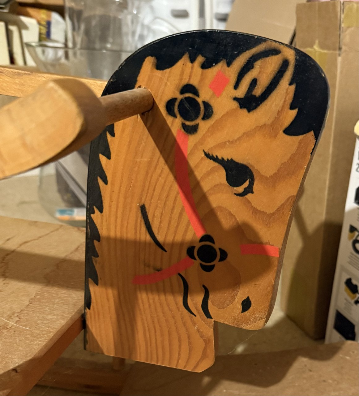 Vintage Houten hobbelpaard
