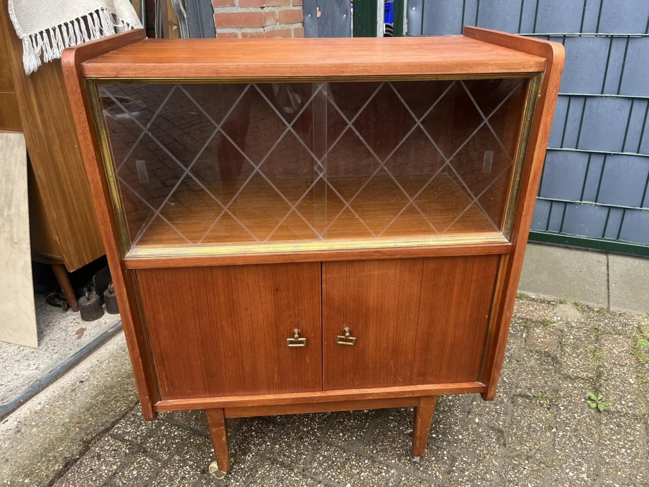 Vitrinekast Vintage mid-century